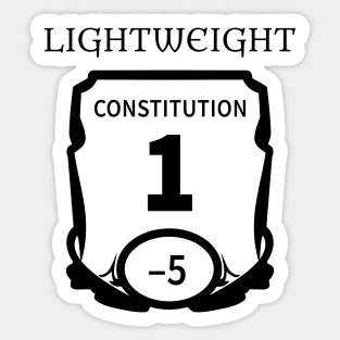Constitution Is My Dump Stat Sticker